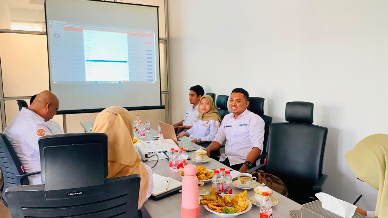 Koordinasi dengan Bapperida Kota Metro terkait portal opendata dan penilaian SDI